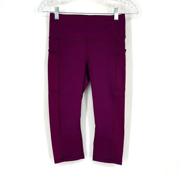 Lululemon Mind Over Miles Crop Purple Marvel Size 6 - Picture 1 of 8
